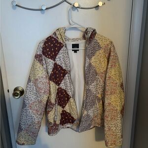 Wild Fable Multicolor Patchwork Puffer Jacket